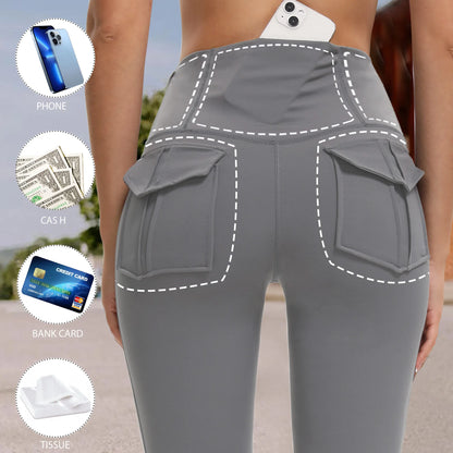 High-Waist Yoga Pants With Hidden Pockets For Women Performance Four-Way Stretch
