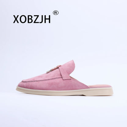 2026 Luxury Butter Suede Tassel Loafers – Designer Slip-On Flats for Women | Chic Walking & Work Shoes