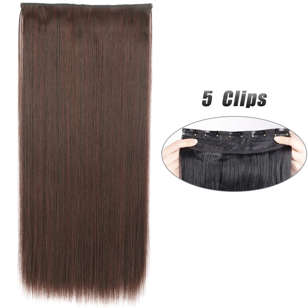 Voluminous Clip-In Hair Extensions 80cm For Fuller Long Hair Look