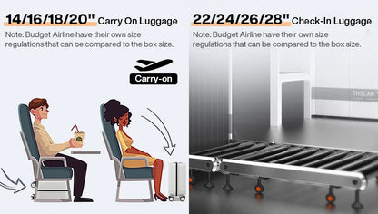 Mixi New Patent Design Carry On Suitcase Women 18 Inch Rolling Luggage Men Polycarbonate Aluminum Frame Elegant Noble