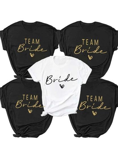 Women’s Luxe Team Bride Shirts - Bachelorette Party Bridesmaids Wedding Female Tops