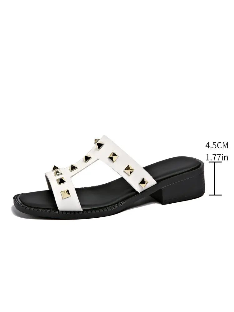 Women's Nappa Leather Sandals With Cushioned Footbed And Reinforced Stitching Featuring Slip On Closure