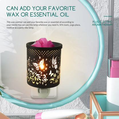 Creative Metal Plug In Wax Warmer Electric Burner Scented Oil Night Lamp Aromatherapy Furnace Bedroom Gift Incense Burner
