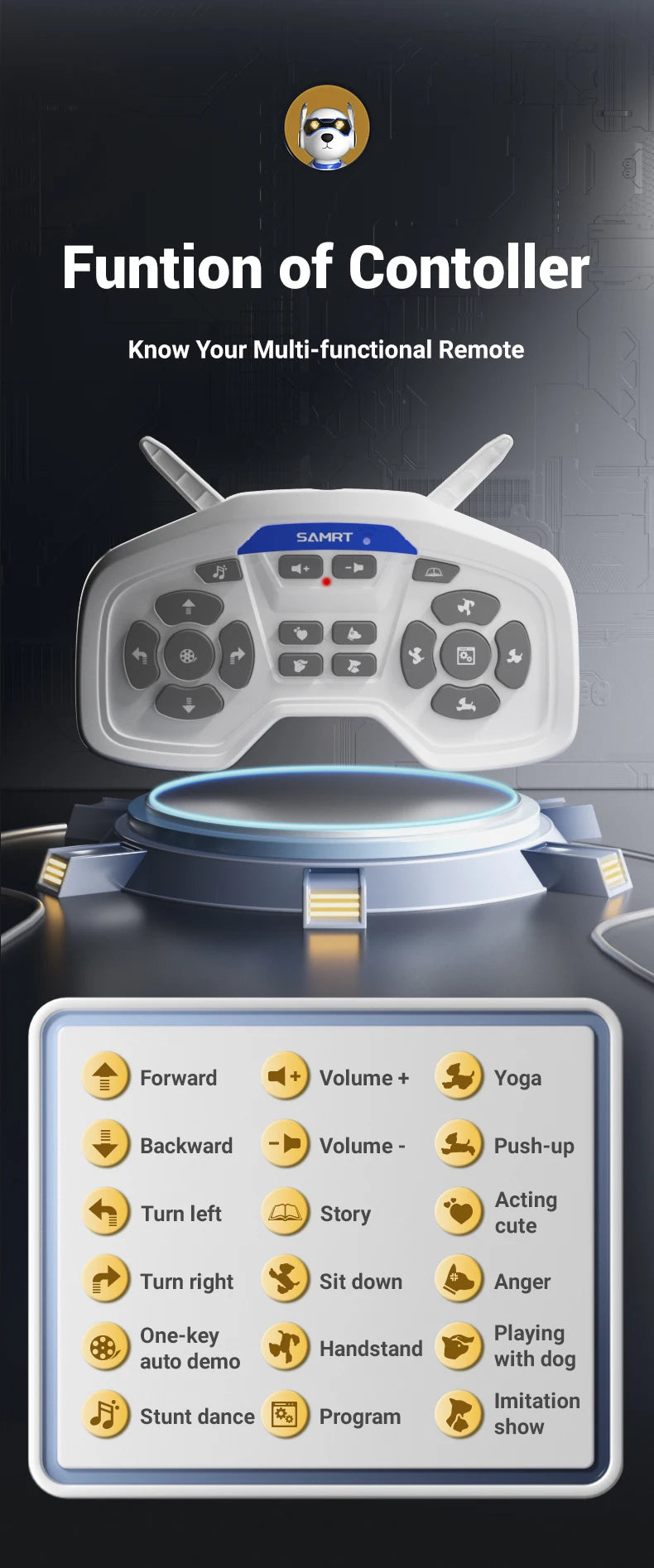 R27 Intelligent Robot Dog - Voice Control Electronic Pet Programming Toy
