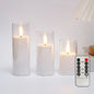 Flameless Candle Set with Remote Timer for Weddings and Parties