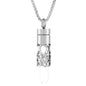 Women’s Diffuser Necklace Stainless Steel Bottle Oil Storage