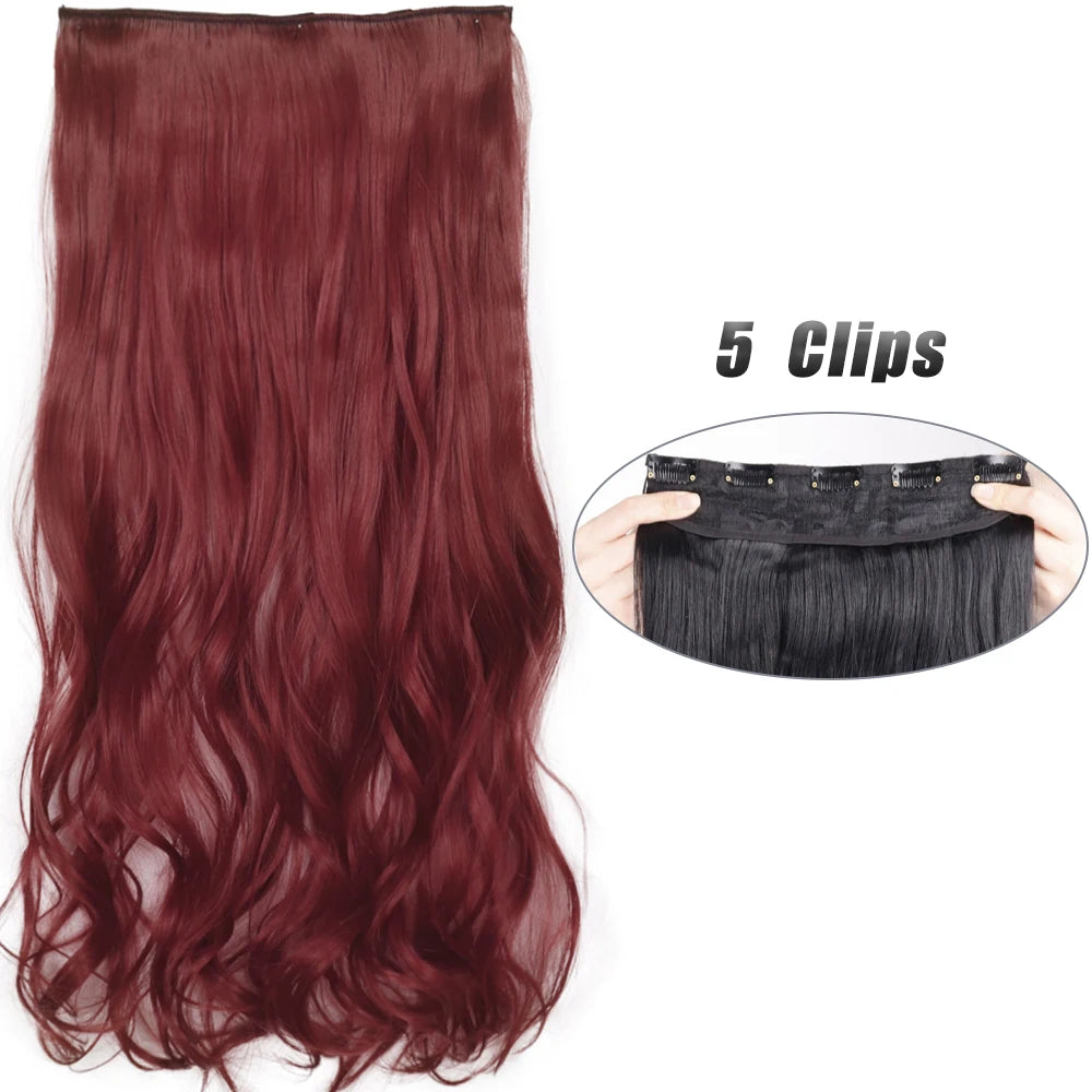 Voluminous Clip-In Hair Extensions 80cm For Fuller Long Hair Look