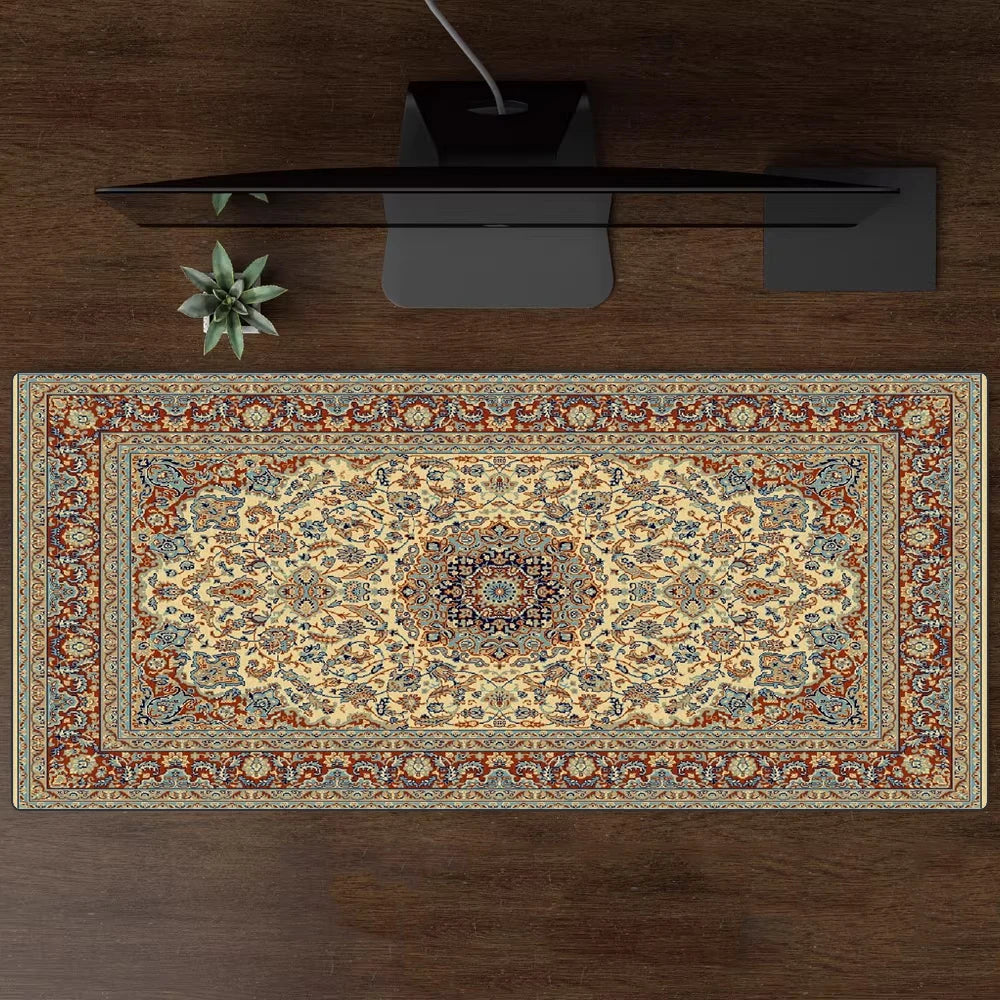 Luxury Persian Carpet Mouse Pad Large Persian Pattern MousePad Game Desk Accessories Computer Desk Mat Bedroom Floor Mat Persian Carpet