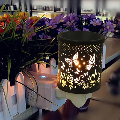 Creative Metal Plug In Wax Warmer Electric Burner Scented Oil Night Lamp Aromatherapy Furnace Bedroom Gift Incense Burner