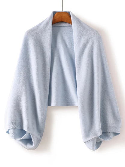 100% Wool Women Shawl Wrap Scarf Two Purposes Knitted Spring Accessories Cape Casual Soft Scarves Warm Cozy Fashion Mantles