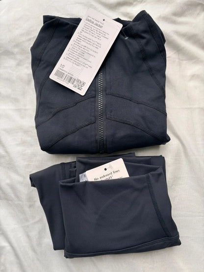 Designer 2-piece yoga suit set | Leggings and Coat Sets Merch Gone Viral