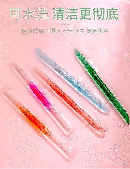 네일 Glass Cuticle Pusher Nail Manicure Stick Professional Precision Filing CuticleRemover PedicureForManicure Nails Accessories