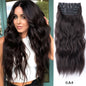 Synthetic Clip In Hair Extensions 11Color Synthetic Clip In Hair Extensions Long Wavy 4Pcs/Set Piece 11 Clip-In Hairpieces
