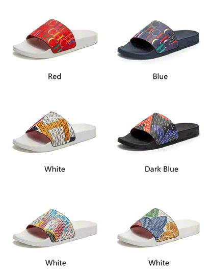 Soft Women Beach Slippers With Letter Print Design For All Day Wear And Resort Style