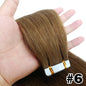 Straight Hair Extensions with Tape In Remy Hair Skin Weft