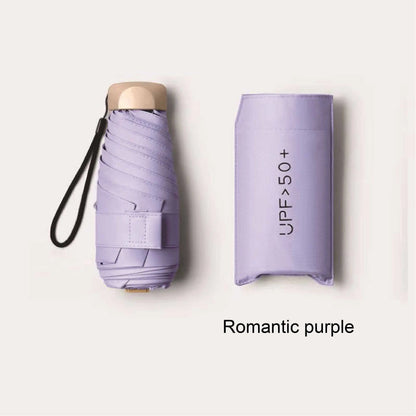 Mini five-fold umbrella sun protection sun umbrella sun protection anti-ultraviolet small and portable men and women fashion sun