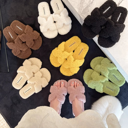 Soft Slippers with Faux Fur Lining for All Day Indoor Outdoor Warmth