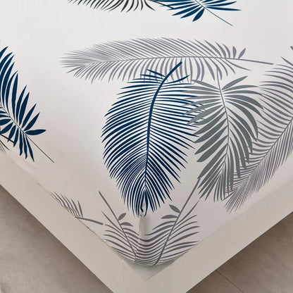 Soft Bedsheet Simple Style Bed Cover Single/Queen/King Size Bed Linen Home Fitted Sheets 침대시트 (Pillowcase Need Order)