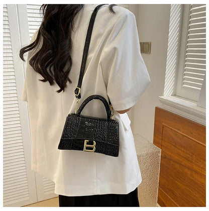 Fashionable Leather Handbag With Spacious Interior For Elegant Ladies By Famous Designer, Luxury Brand
