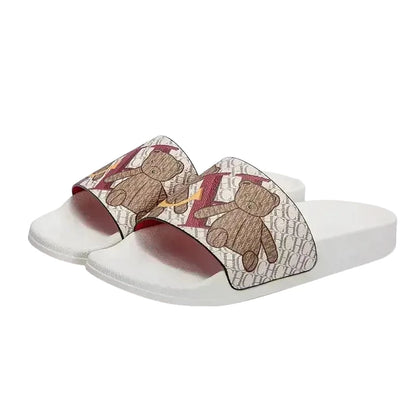 Soft Women Beach Slippers With Letter Print Design For All Day Wear And Resort Style