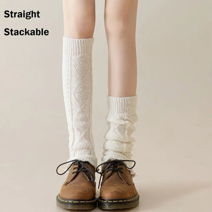 New Knitting Leg Warmers Cute Sweet Warm Foot Cover Boot Warmers Autumn Winter