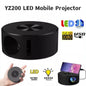 HD Mini Portable Projector Home Media Player Audio LED YT200 Same Screen Projector For Android IOS