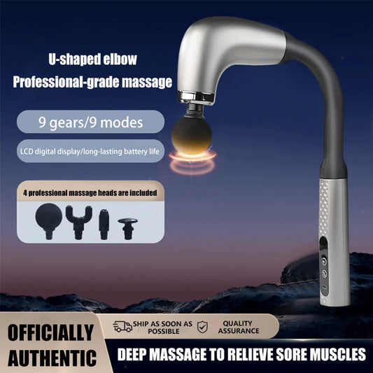 Electric Fascia Gun Massager - Deep Tissue Trigger Point Massage Machine for Body Relaxation