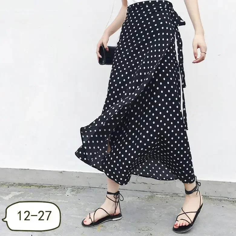 Women's Linen Skirt Wrap With High Waist A-Line Midi Silhouette And Lightweight Draping