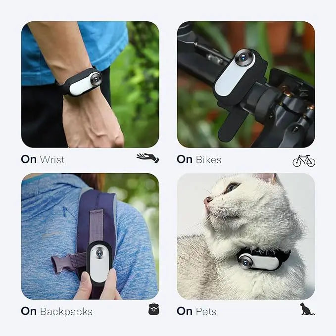 Pet collar camera with separate memory card options