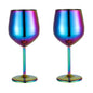500ml Stainless Steel Wine Glass Goblet Sets Durable Metal Cup for Red Wine Champagne Bar Party Kitchen Goblets Drinking Utensils