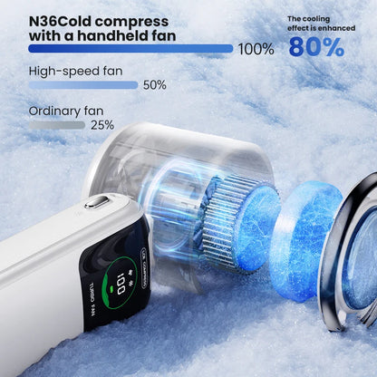 Portable Neck Fan 100 Speed Adjustable Mini Electric Outdoor Handheld