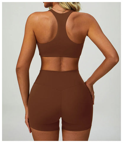 2-3PCS Yoga Suit Women Tracksuit Sports Bra High Waist Leggings Shorts Outfit Gym Set Fitness Push Up FITNESS REVOLUTION