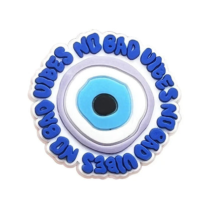 Shoe Charms for Crocs Clogs Accessories Blue Eyes Shoes Charm Croc Decorations Pins Men Women Clogs Clips Badges CHARM STYLE