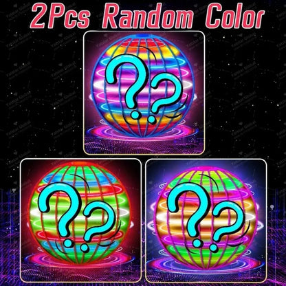 LED Flying Ball Boomerang Toy Hovering Light Up Orb for Nighttime Play