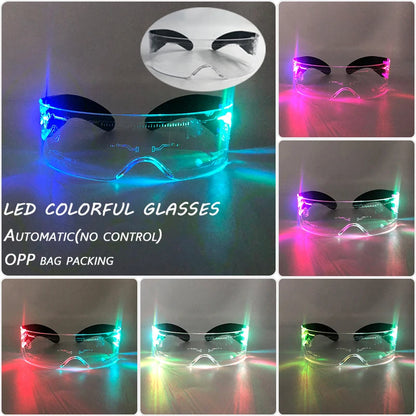 Gifts & Novelty LED festival glasses with crystal bead illumination and automatic lighting.