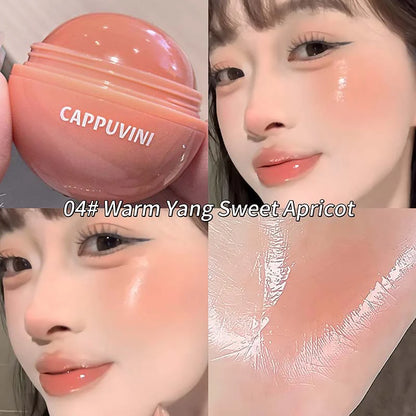 Water-Light Blush Ball for All Skin Tones with Ultra Soft Applicator