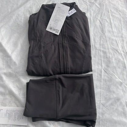Designer 2-piece yoga suit set | Leggings and Coat Sets Merch Gone Viral
