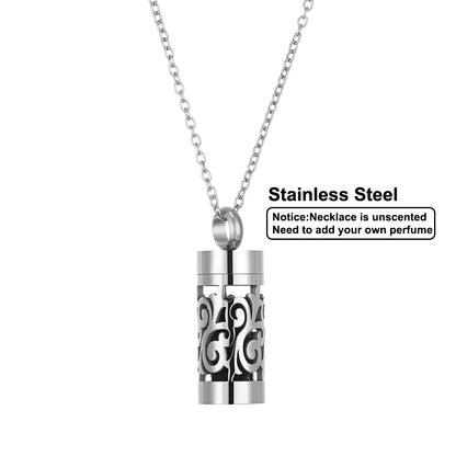 Women’s Stainless Steel Aromatherapy Diffuser Necklace For Essential Oils