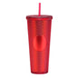 2026 Luxury Diamond Cold Cup Tumbler with Straw | Double Wall Iced Coffee Cup | Starbucks-Style Reusable Cup