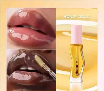 Hydrating Lip Oil with Cherry Honey Strawberry Gloss Delivers Moisture