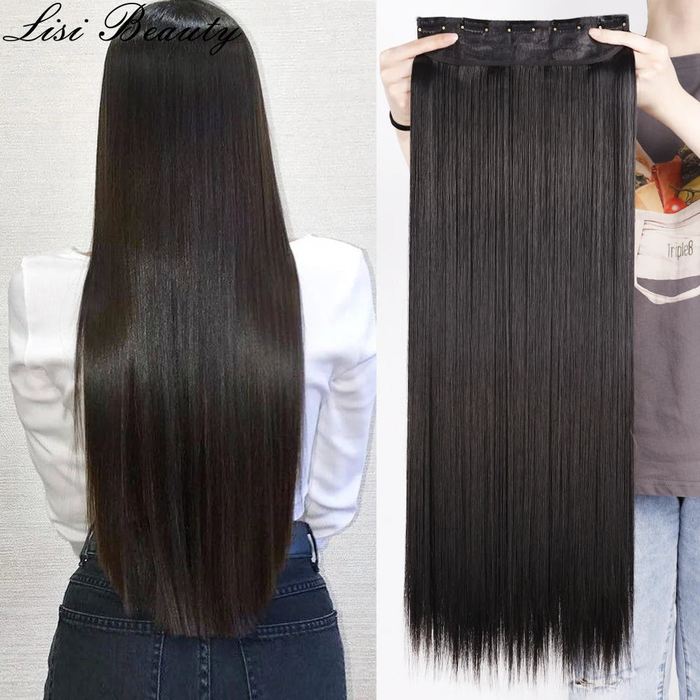 Voluminous Clip-In Hair Extensions 80cm For Fuller Long Hair Look