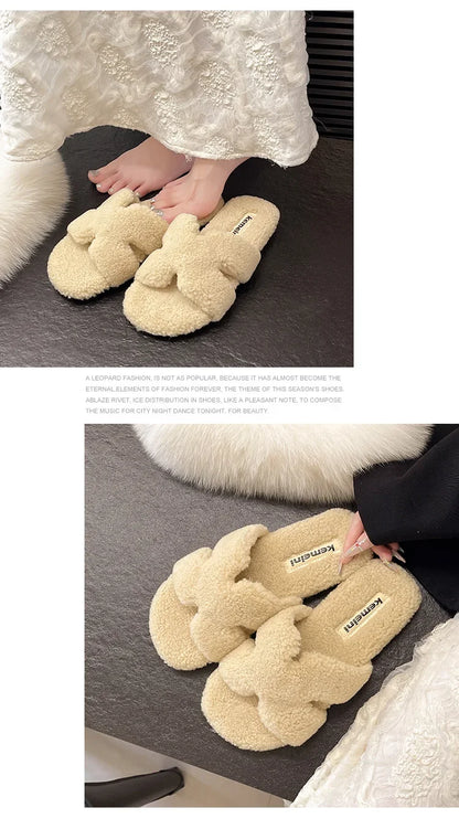 Soft Slippers with Faux Fur Lining for All Day Indoor Outdoor Warmth