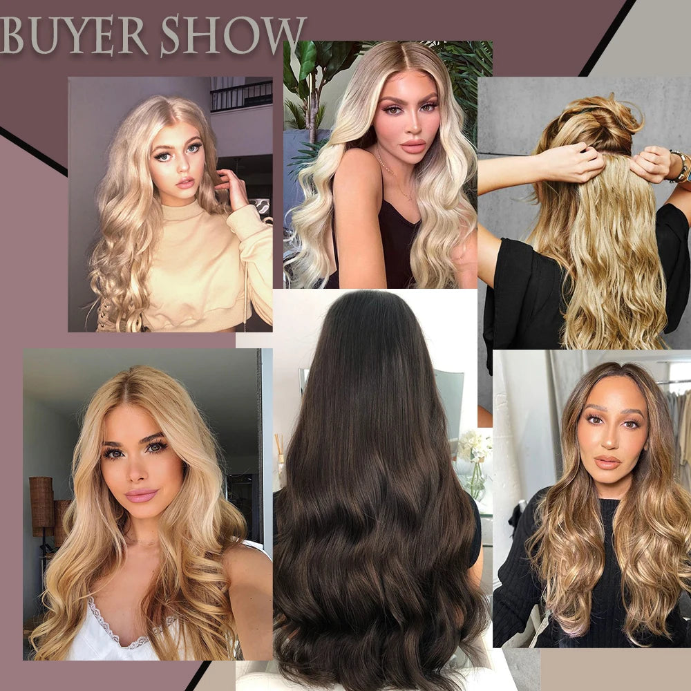 Wavy Clip In Hair Extensions Five Clip Set for Fuller Waves