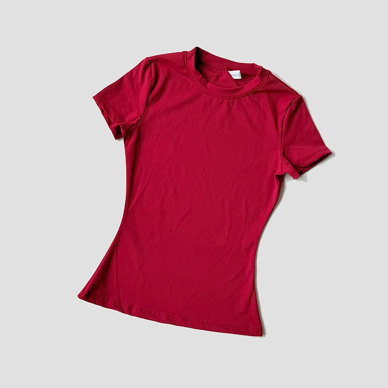WAREBALL Sports Tops Quick-Drying Ladies Tank Top Fitness Running Yoga Short Sleeve Elastic Breathable ATHLETIC REVOLUTION