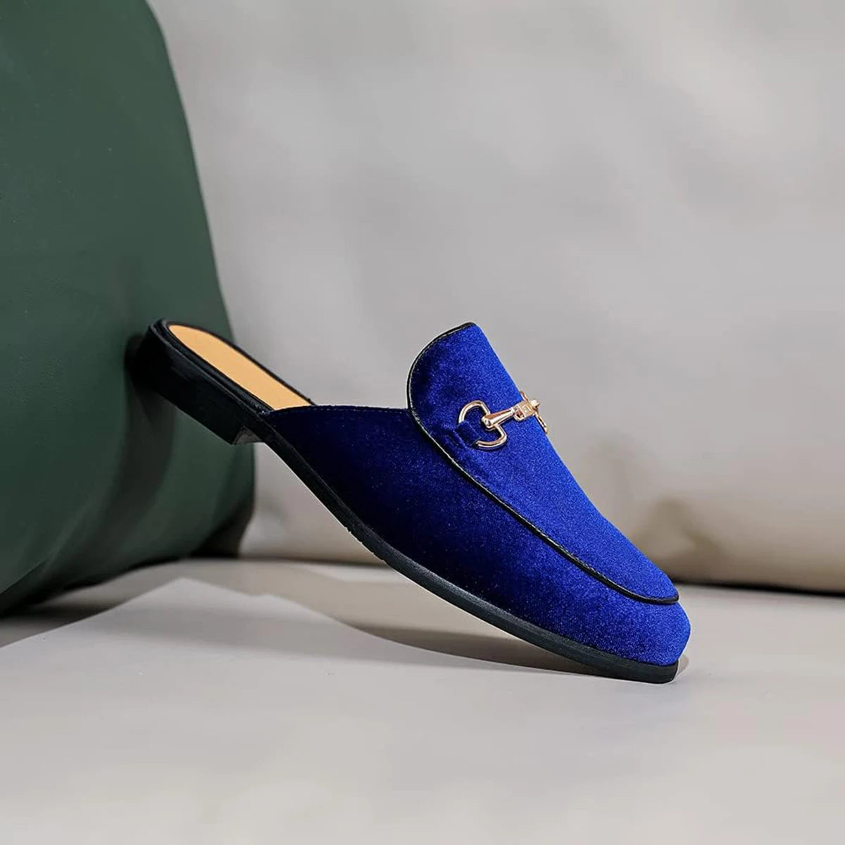 Smart Slippers With Gold Buckle For Indoor Outdoor Wear And Daily Ease