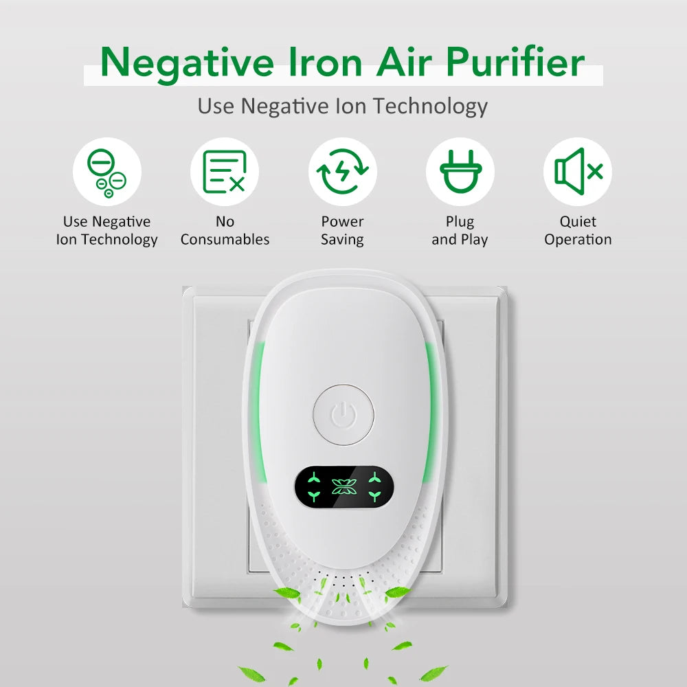 Air Purifier with Odor Removing Ion Generator