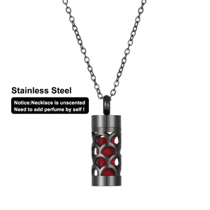 Women’s Stainless Steel Aromatherapy Diffuser Necklace For Essential Oils