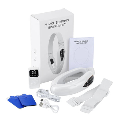 LED Red Light Face Lifting Device with V-Shape Lift Remote Control