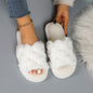 Open Turtle Plush Plush Slippers for Women Autumn and Winter Indoor Home Household Warm Slippers Comfortable and Breathable Slippers All Year Round Slippers Living Room Slippers Student Dormitory Slippers