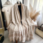 Golden Silk Blend Shawl Wrap for Women Long Scarf